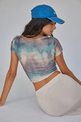 Chase Your Bliss Twist Crop Top Earth